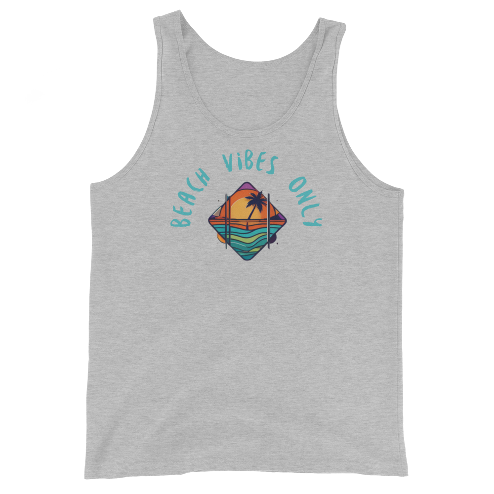 Beach Vibes Only: Tropical Sunset Tank Top