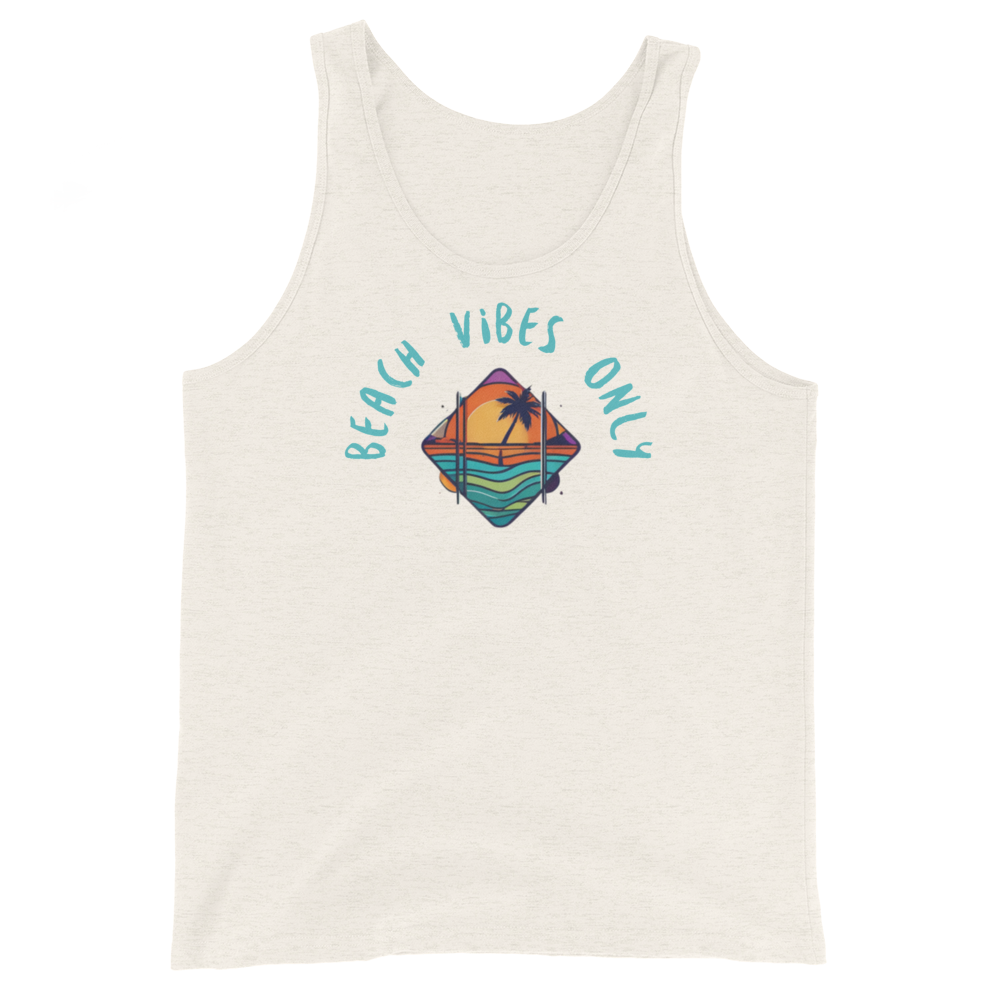 Beach Vibes Only: Tropical Sunset Tank Top