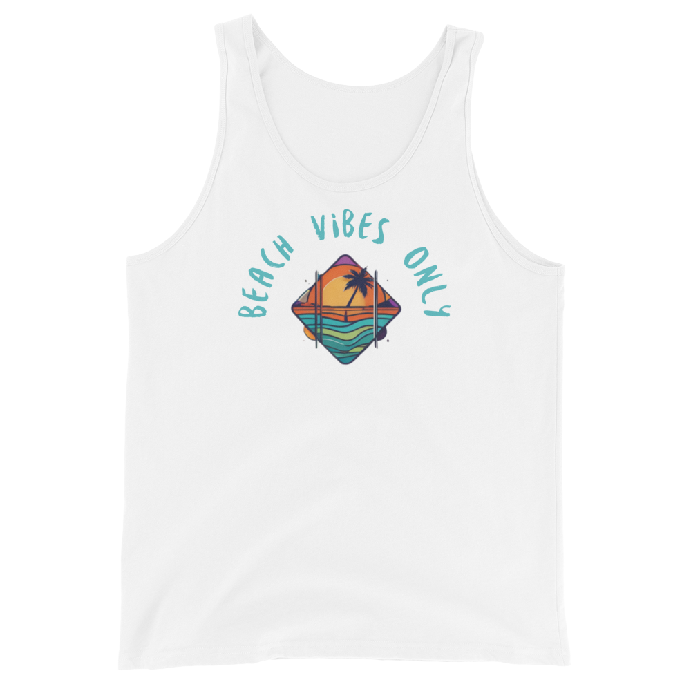 Beach Vibes Only: Tropical Sunset Tank Top
